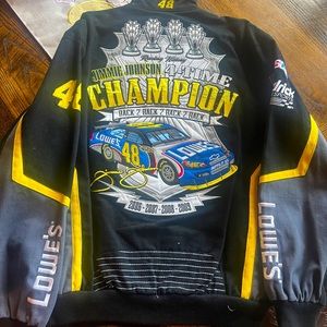 SOLD. NASCAR Legend Jimmy Johnson men’s L jacket. Perfect condition. Never worn.